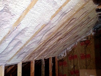Cathedral Roofs/Vaulted Ceilings After Completed by Houle Insulation